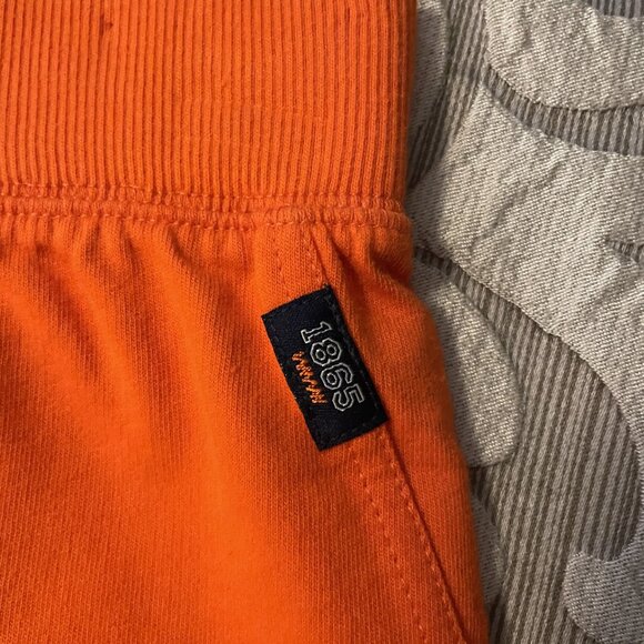 Carter's Boys Knit Shorts size 4 NEW Orange Pull On Waist - Picture 4 of 5
